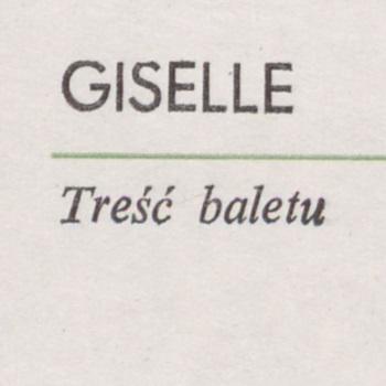 Program „Giselle” Adolphe Charles Adam 1976-02-15