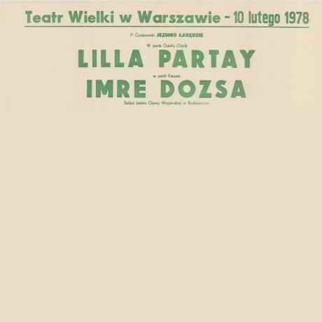 Sztrajfa. „Jezioro łabędzie" Piotr Czajkowski 1978-02-10