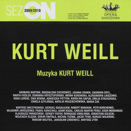 Afisz premierowy. „Kurt Weill” 2009-11-20