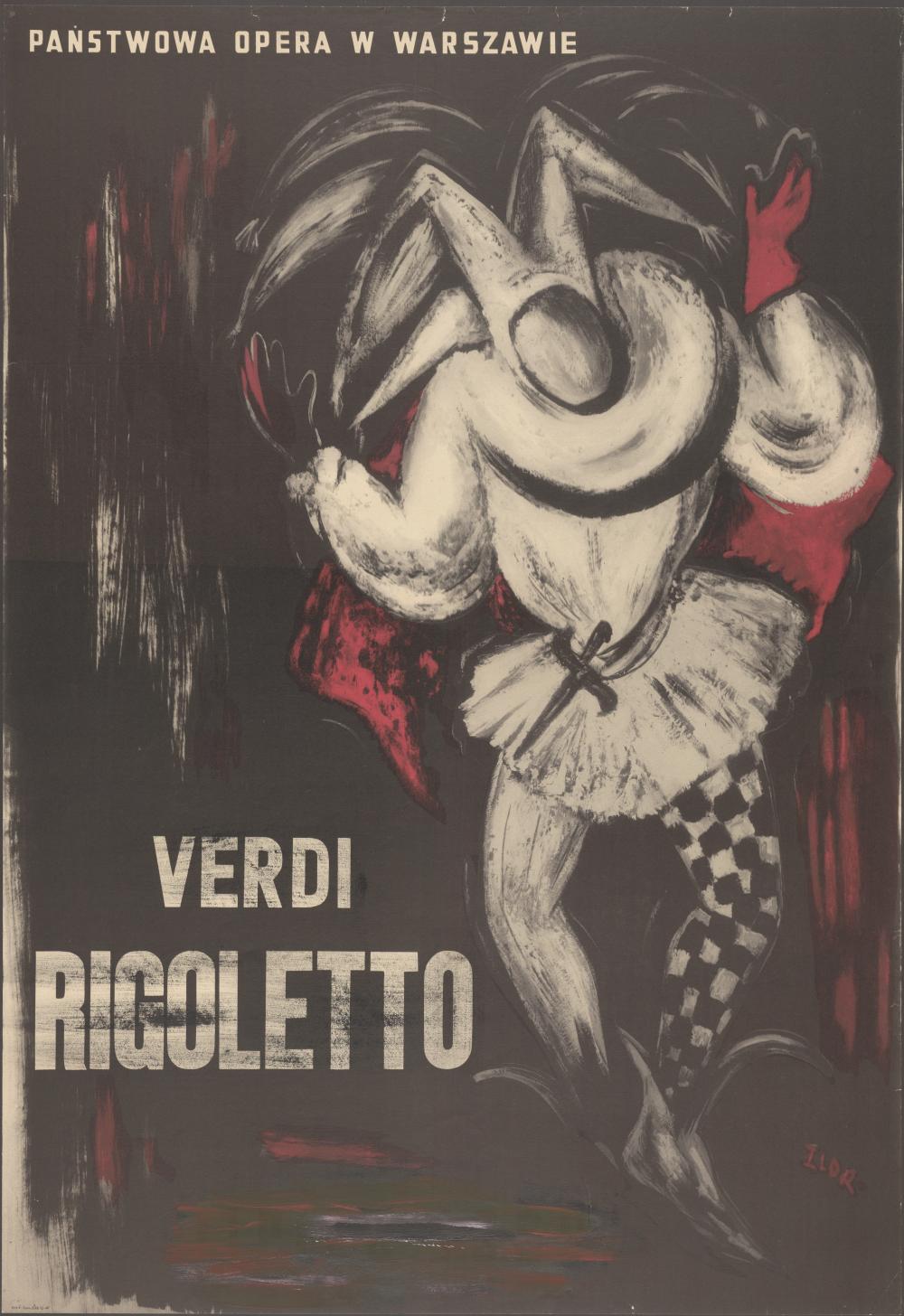 Plakat „Rigoletto” Giuseppe Verdi 29-10-1960