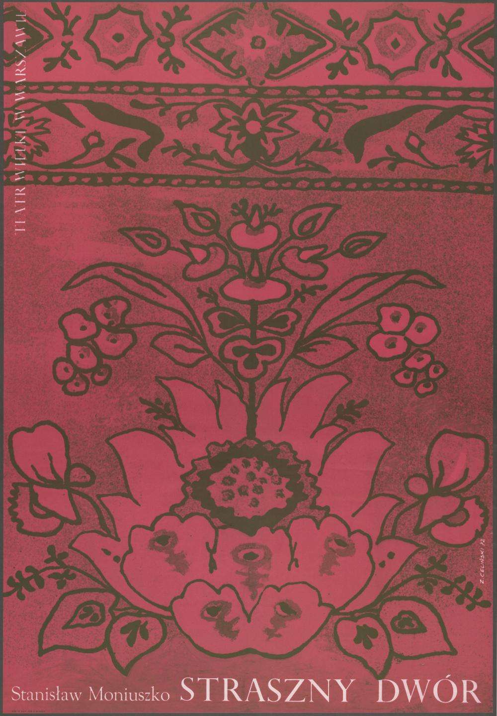 Plakat „Straszny dwór” Stanisław Moniuszko 25-06-1972