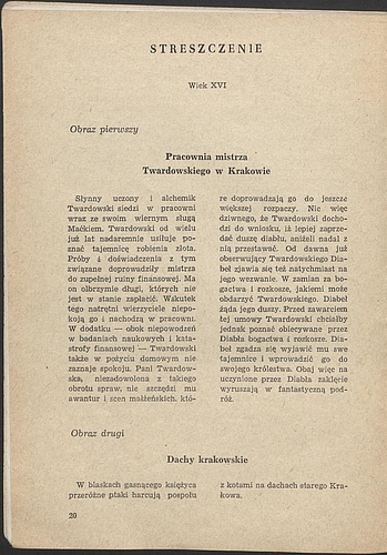 Program.„Pan Twardowski” Ludomir Różycki 1957-01-19