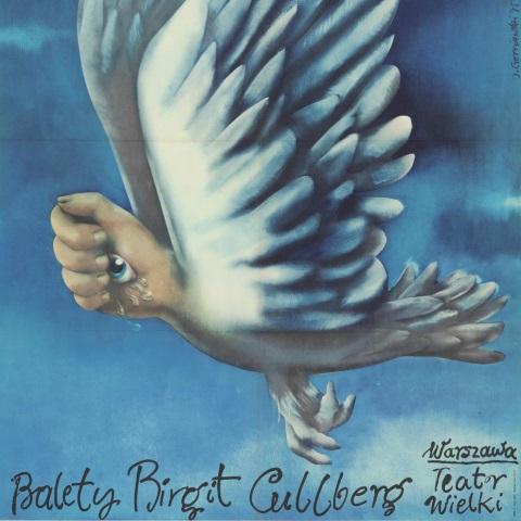 Plakat „Balety Birgit Cullberg” 1975-04-13, Panna Julia / Adam i Ewa / Księżycowy renifer