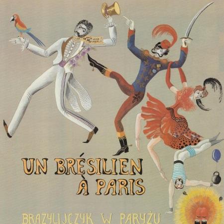 Plakat „Brazylijczyk w Paryżu” Jacques Offenbach, Maciej Małecki 1992-12-30
