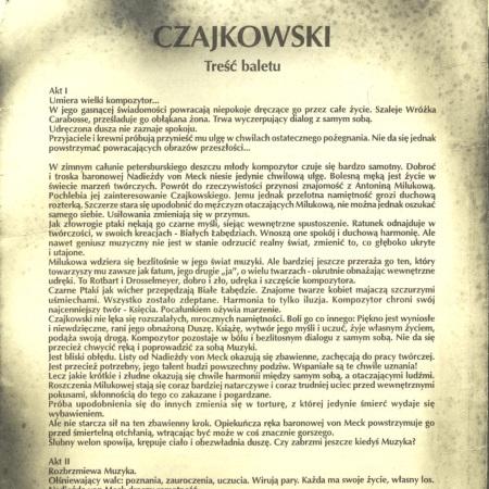 Treść baletu „Czajkowski. Misterium życia i śmierci” 2003-06-22