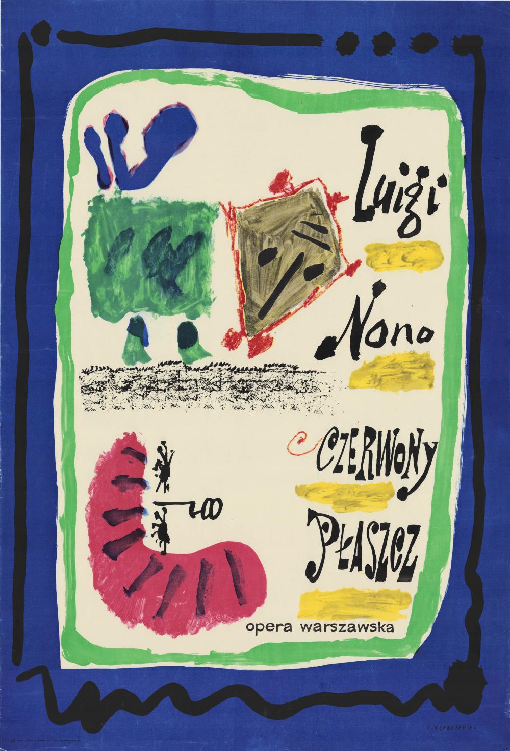 Plakat. „Czerwony Płaszcz” Luigi Nono 1962-10-04