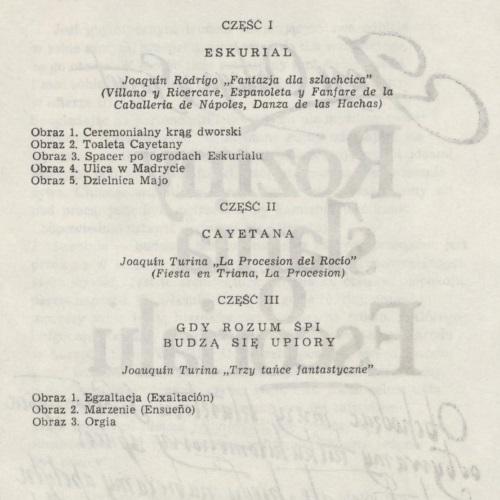 Program „Goya” Joaquin Rodrigo, Joaquin Turina 1984-05-12
