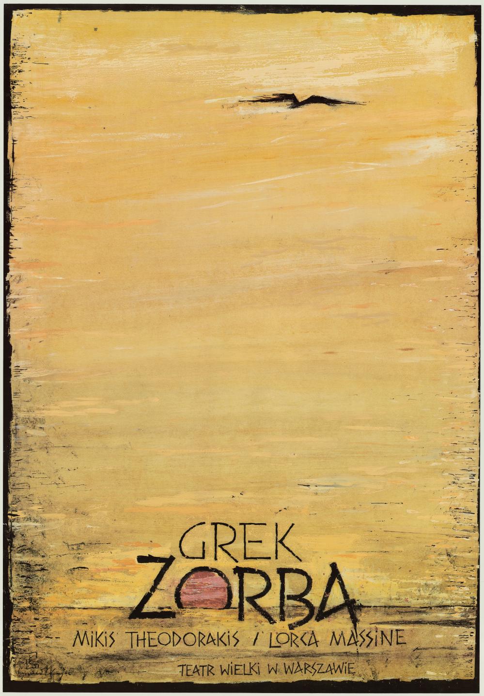 Plakat. „Grek Zorba” Mikis Theodorakis 1991-10-19