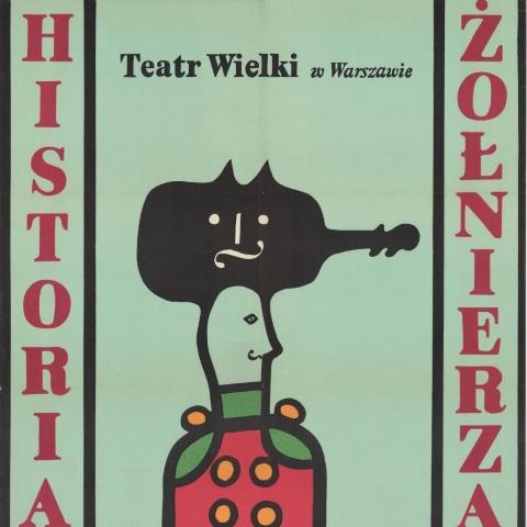Plakat „Historia żołnierza” Igor Strawiński 1972-02-18