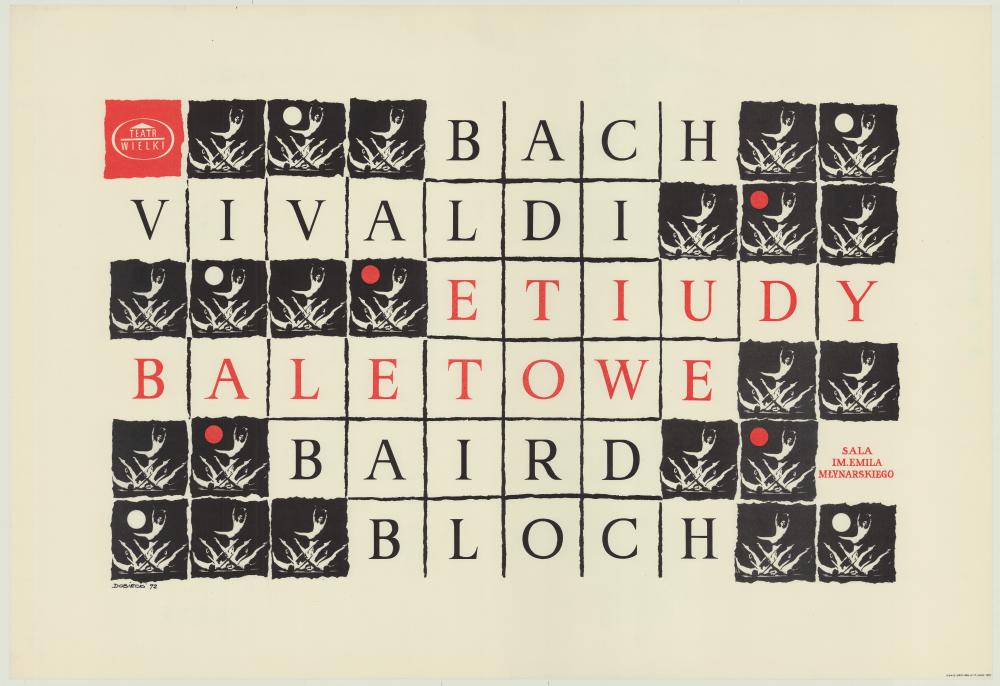 Plakat. „II Koncert Brandenburski F-dur” Jan Sebastian Bach 1972-12-21