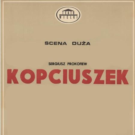 Afisz premierowy „Kopciuszek” Sergiusz Prokofiew 1988-02-27