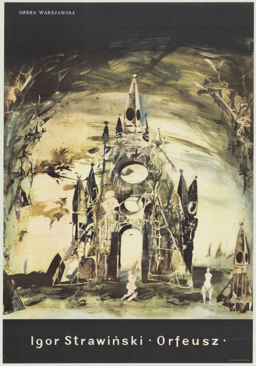 Plakat. „Orfeusz” Igor Strawiński 1963-10-16