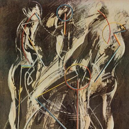 Plakat wieczoru młodych choreografów „Ostinatio determinare”, „Cień”, „Trytony” 1985-03-23