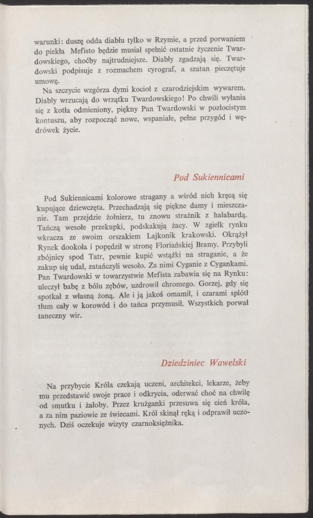 Program. „Pan Twardowski” Ludomir Różycki 1965-11-22