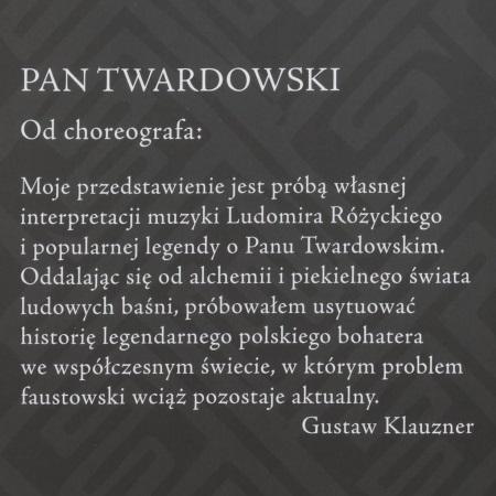 O balecie „Pan Twardowski” Ludomir Różycki 2008-04-27