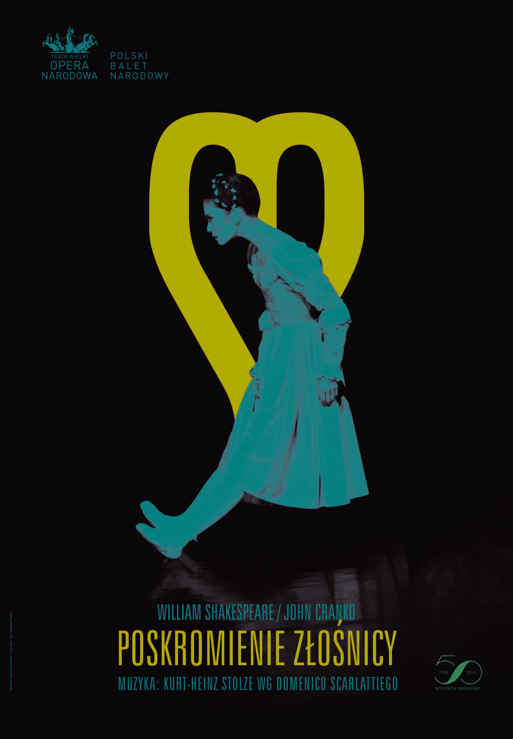 Plakat "Poskromienie złośnicy" John Cranko według Williama Szekspira premiera polska 2015-11-27