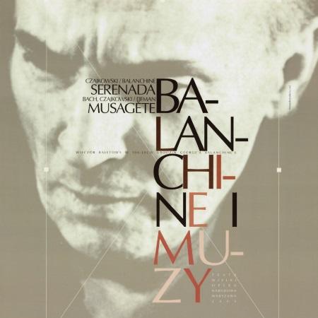 Plakat wieczoru baletowego Balanchine i muzy (Serenada / Musagète) Piotr Czajkowski 2004-11-13