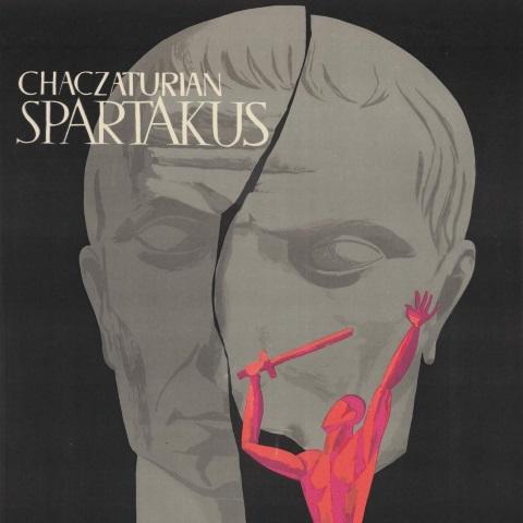 Plakat „Spartakus” Aram Chaczaturian 1968-11-28