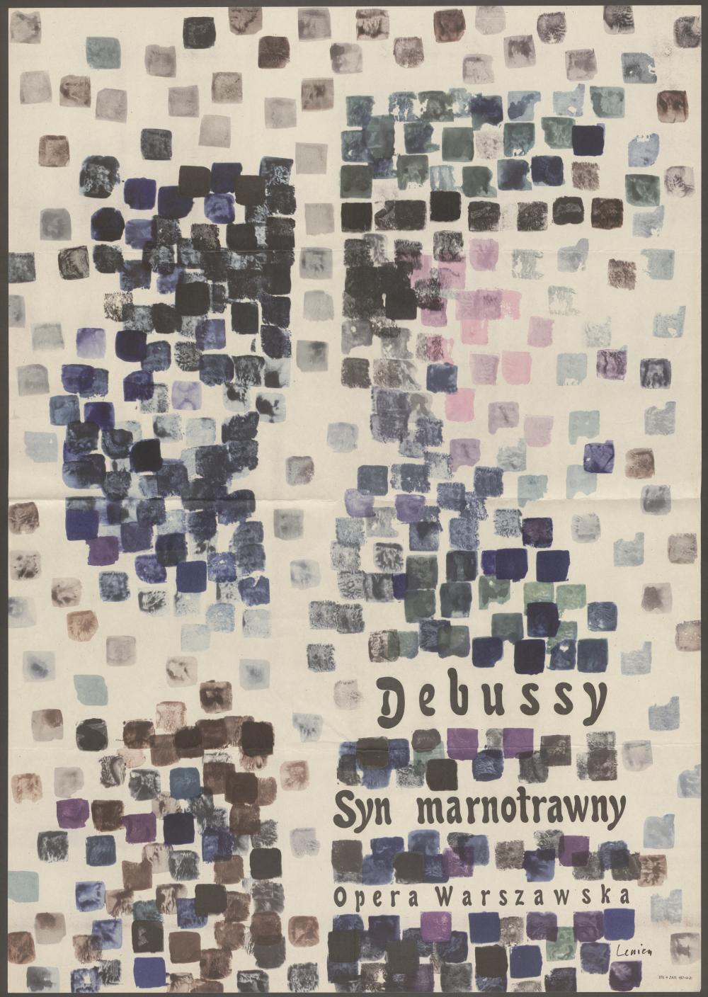 Plakat. „Syn marnotrawny” Charles Debussy 31-03-1962