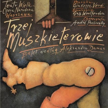 Plakat „Trzej muszkieterowie” Giuseppe Verdi 1998-11-07