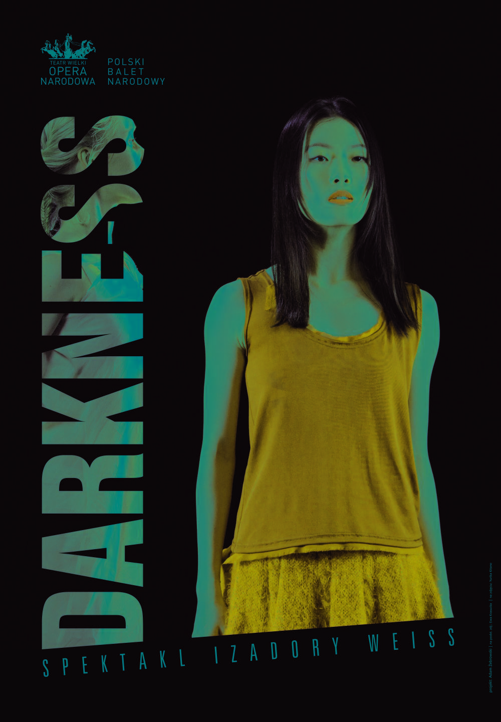 Plakat „Darkness” Izadora Weiss prapremiera 2017-06-14