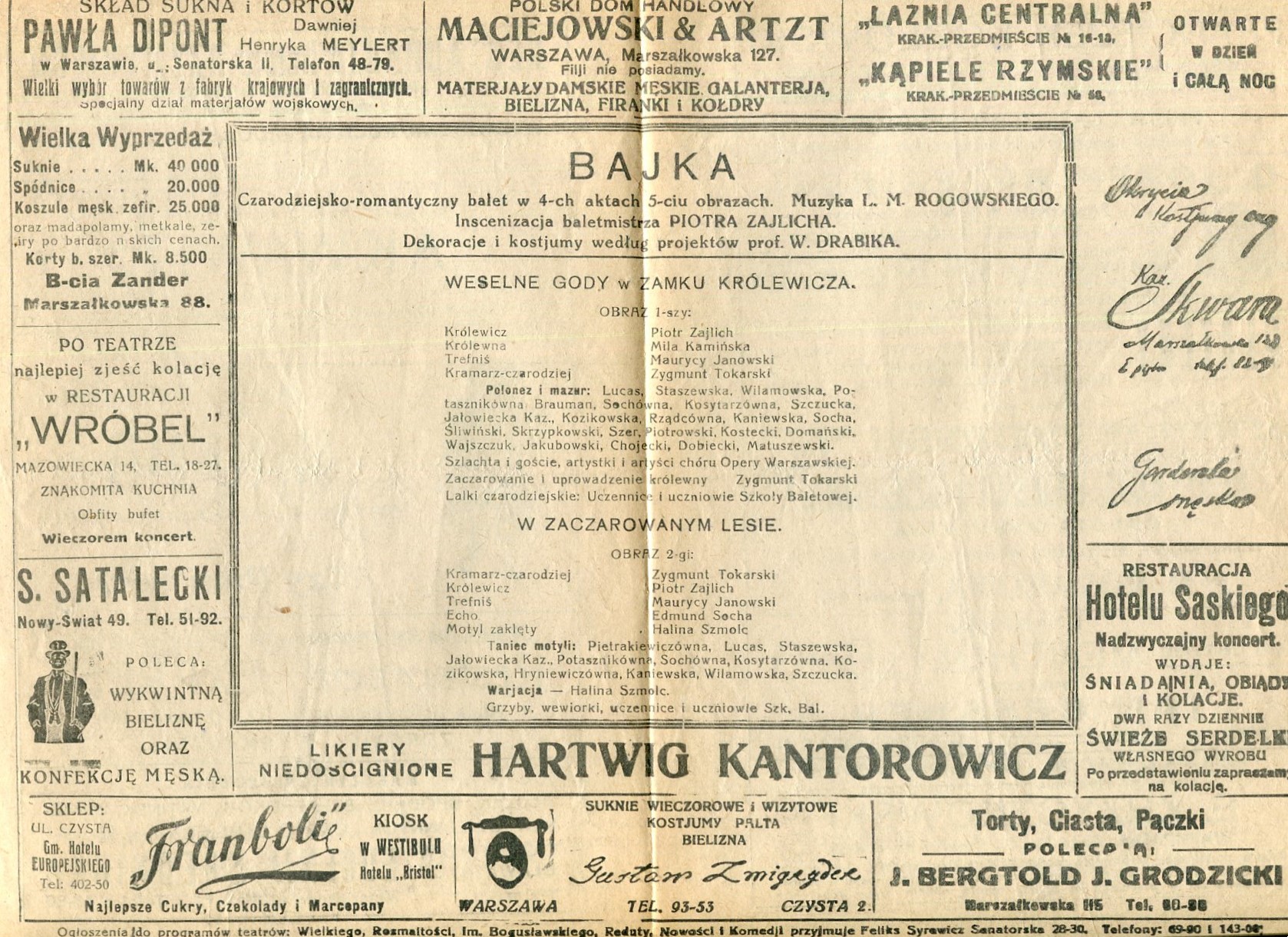 Program „Bajka” Ludomir Michał Rogowski 1919