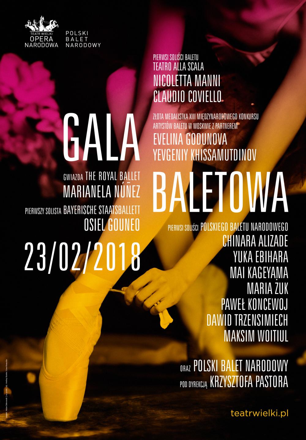 Plakat, Gala Baletowa, 2018-02-23