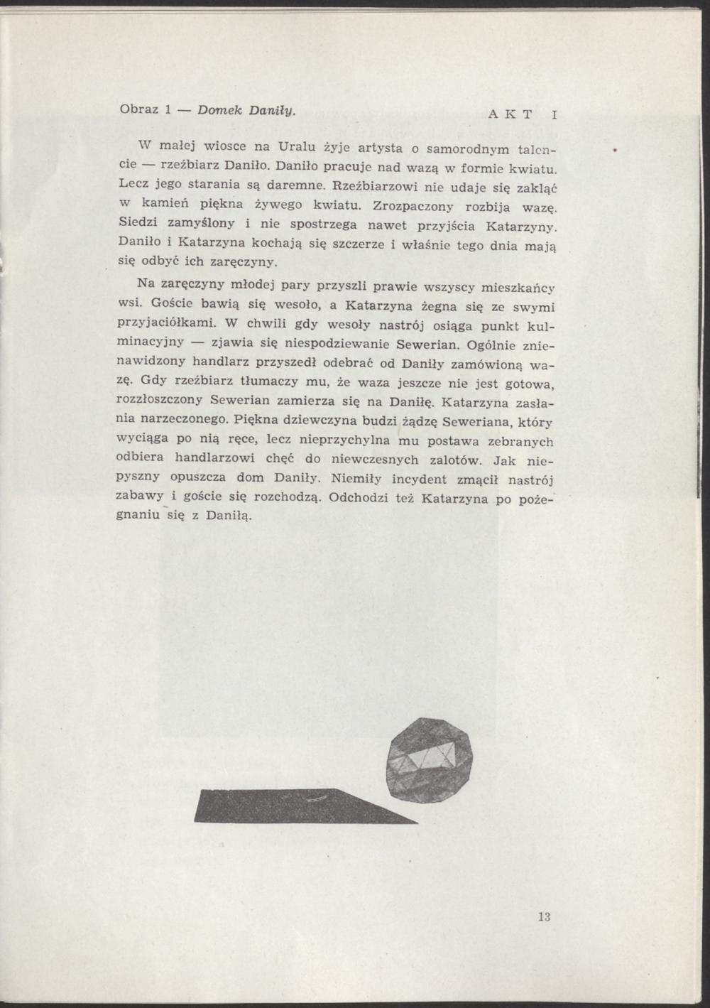 Program. „Kamienny kwiat” Siergiej Prokofiew 1961-10-15