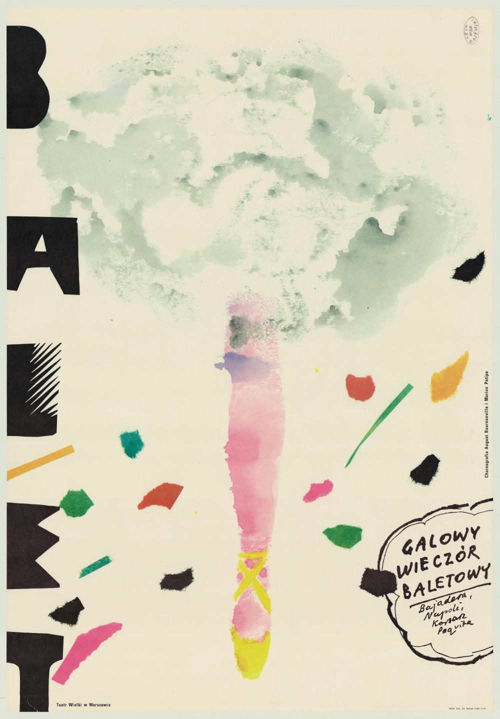 Plakat „Bajadera” Ludwig A. Minkus 1989-12-31