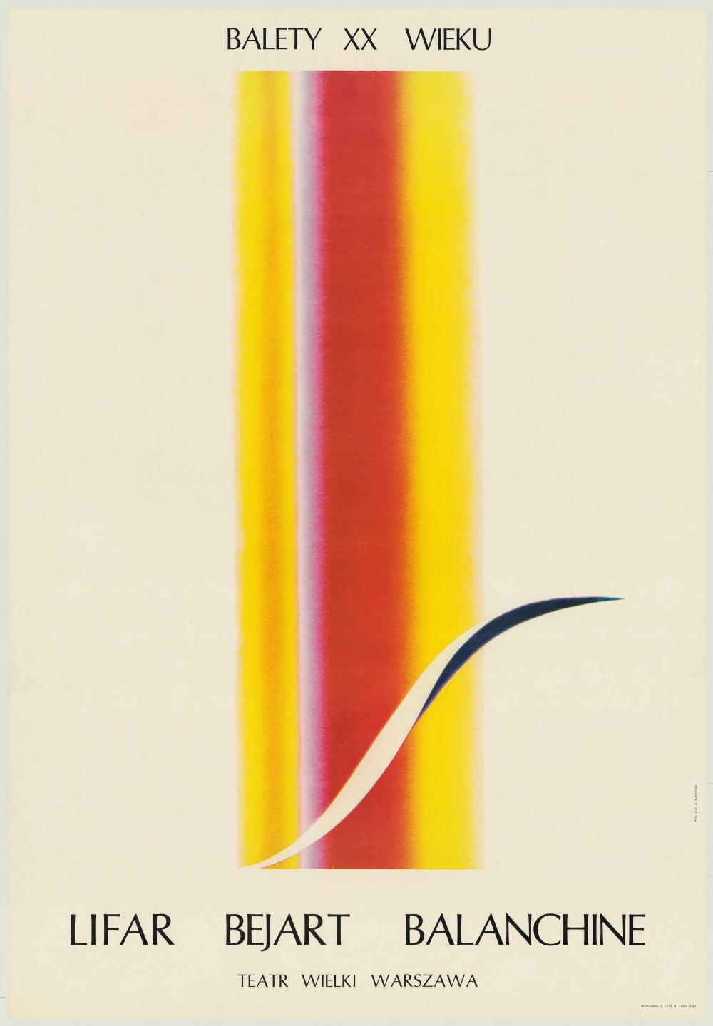 Plakat. „Suite en blanc” Édouard Lalo 1985-06-22