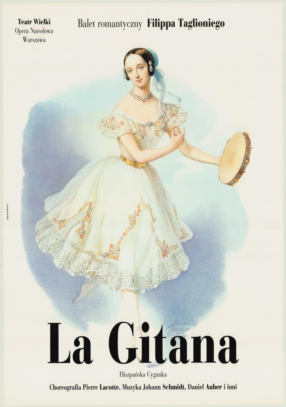 Plakat. „La Gitana” Johann Schmidt, Daniel Auber, Józef Stefani 1993-12-31