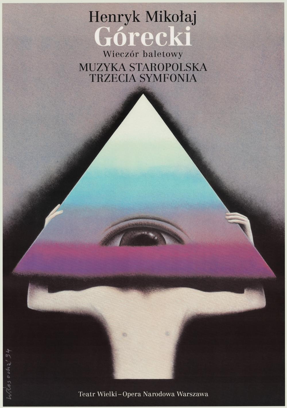 Plakat. „Muzyka staropolska” Henryk Mikołaj Górecki 1994-04-22