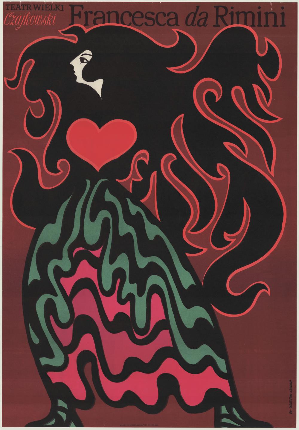 Plakat. „Francesca da Rimini” Piotr Czajkowski 1968-04-20