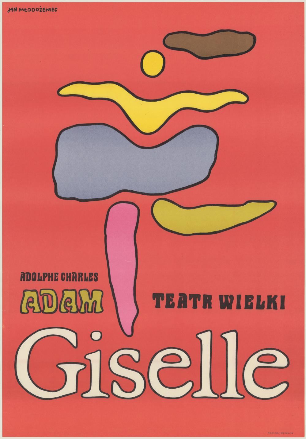 Plakat „Giselle” Adolphe Charles Adam 1968-04-20