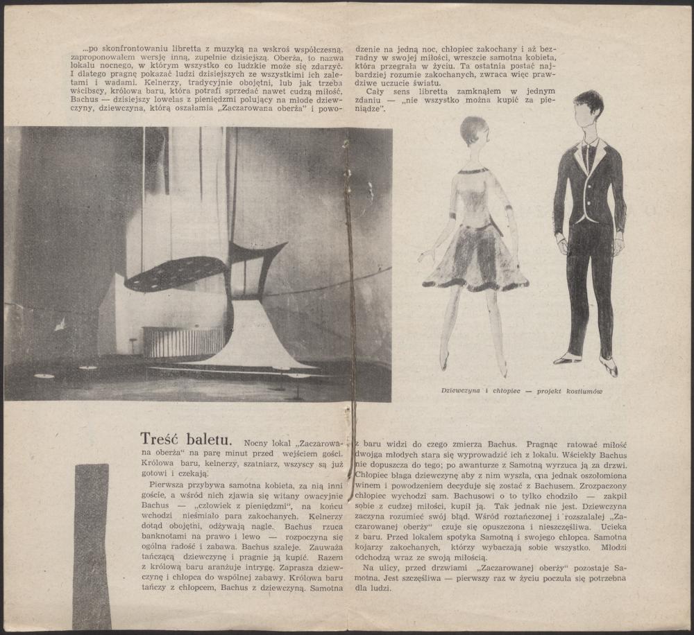 Program. „Zaczarowana oberża” Antoni Szałowski 1962-02-07