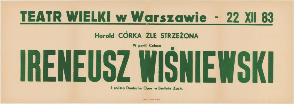 Sztrajfa. „La fille mal gardée”/ „Córka źle strzeżona” Ferdinand Hérold 1983-12-22