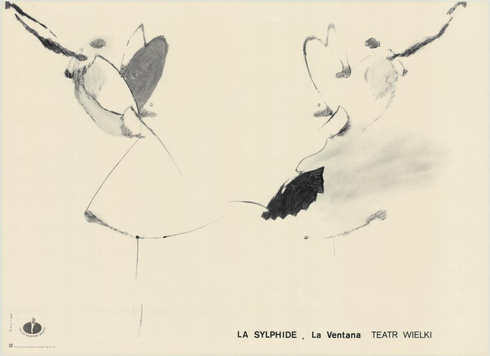 Plakat. „La Ventana” Hans Christian Lumbye, V. C. Holm, „La Sylphide" Herman von Lovenskiold, 1984-03-03