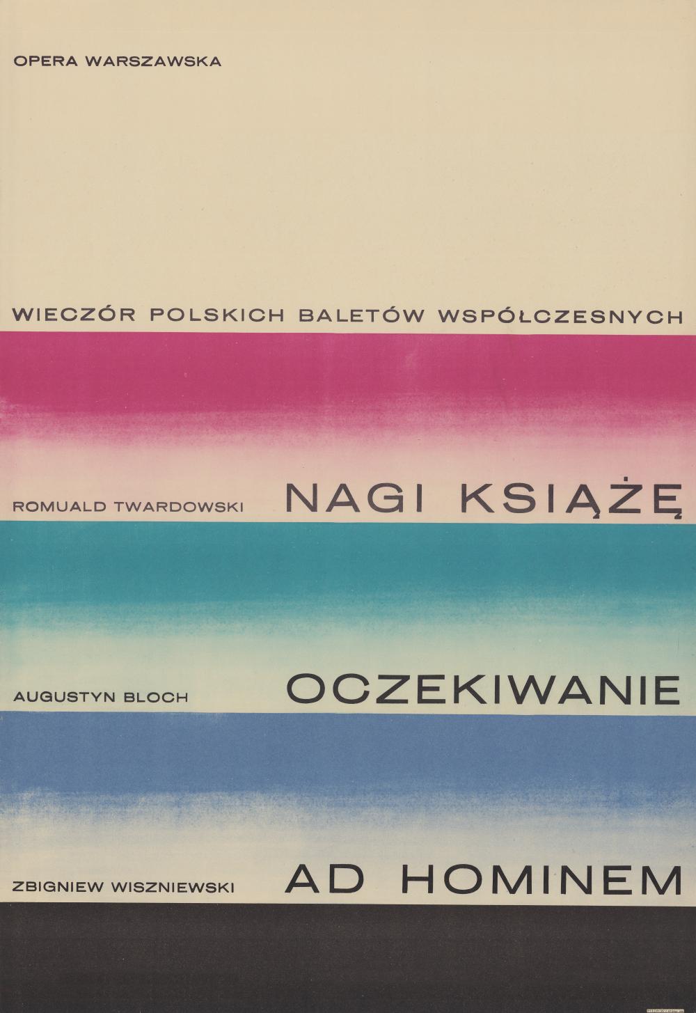 Plakat. „Nagi książę” Romuald Twardowski 1964-10-07