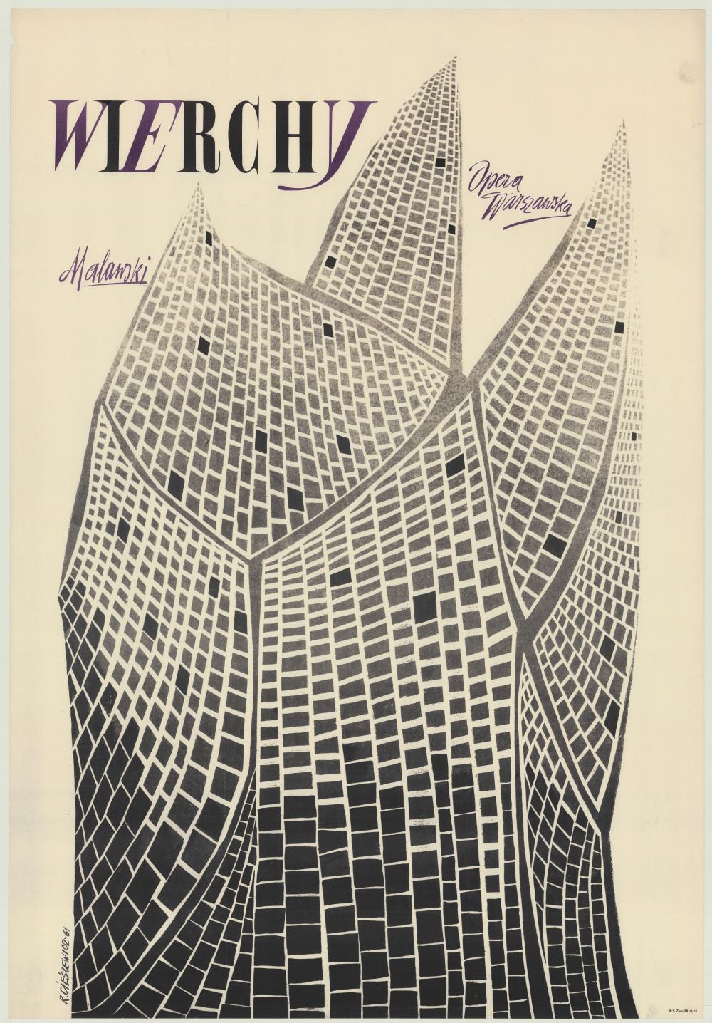 Plakat. „Wierchy” Artur Malawski 1962-02-07