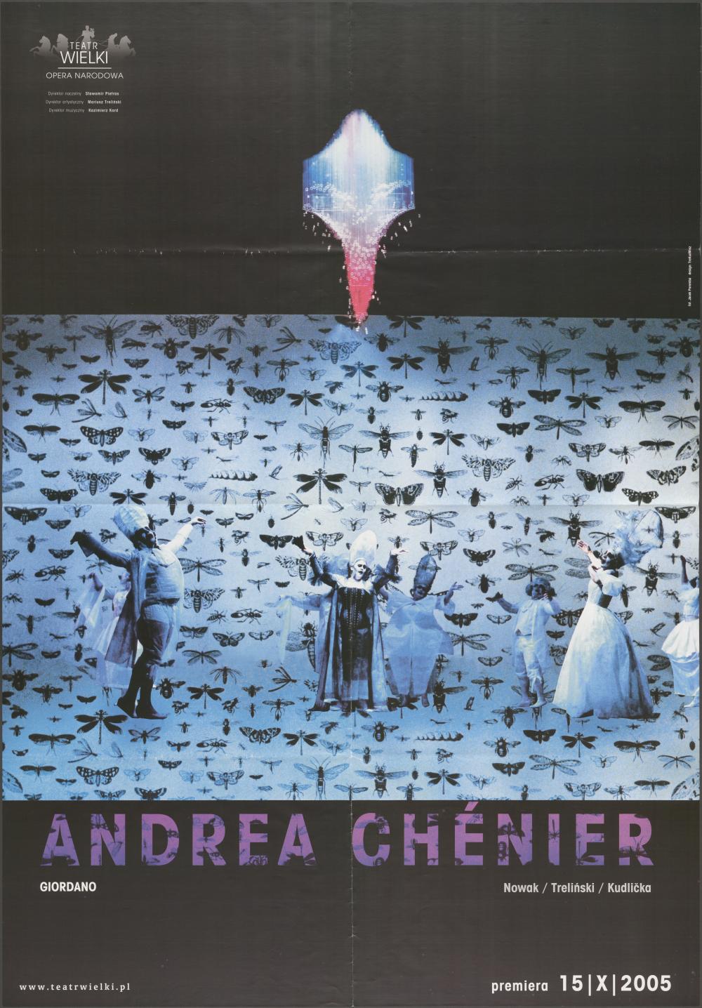 Plakat „Andrea Chénier” Umberto Giordano 15-10-2005