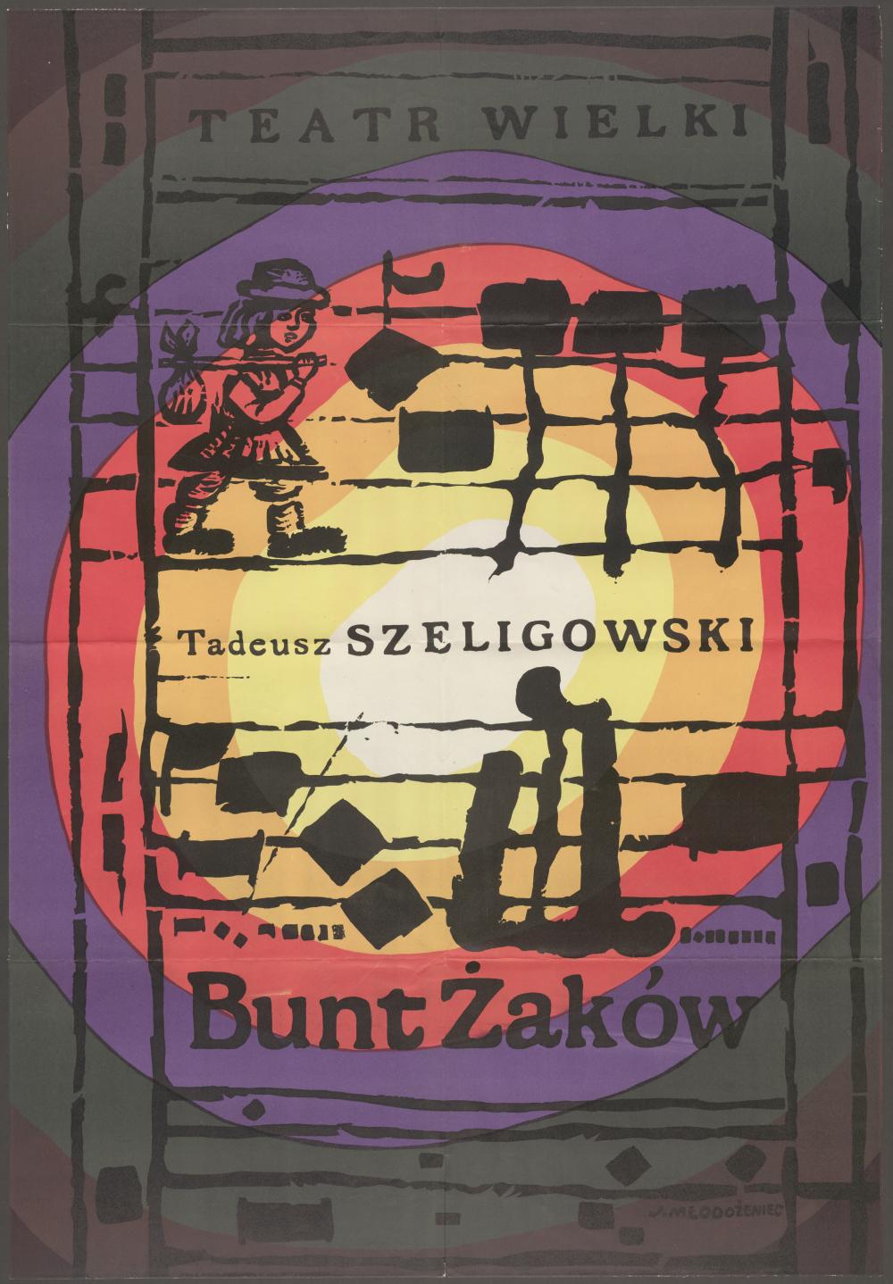 Plakat „Bunt Żaków” Tadeusz Szeligowski 14-05-1967