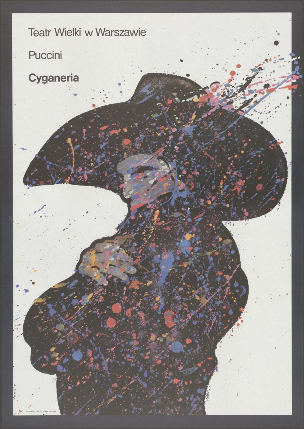 Plakat „Cyganeria” Giacomo Puccini 14-12-1980