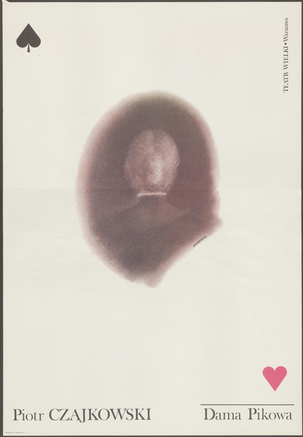 Plakat „Dama Pikowa” Piotr Czajkowski 02-03-1980