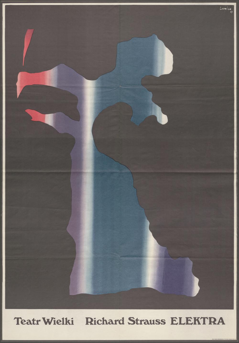 Plakat „Elektra” Richard Strauss 5-01-1971