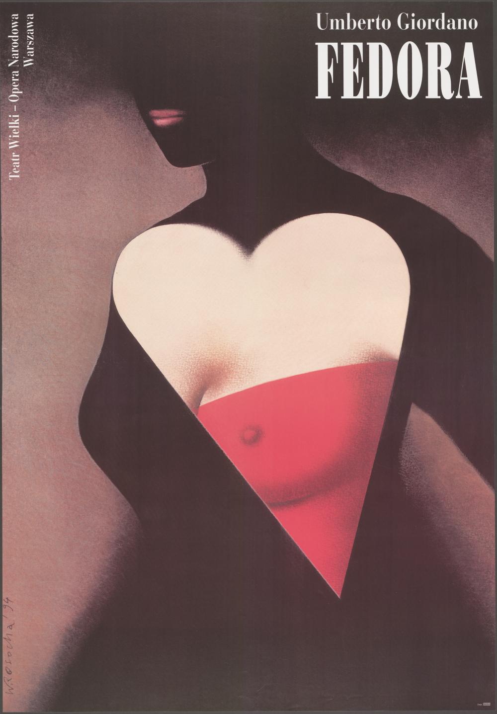 Plakat „Fedora” Umberto Giordano 25-03-1994