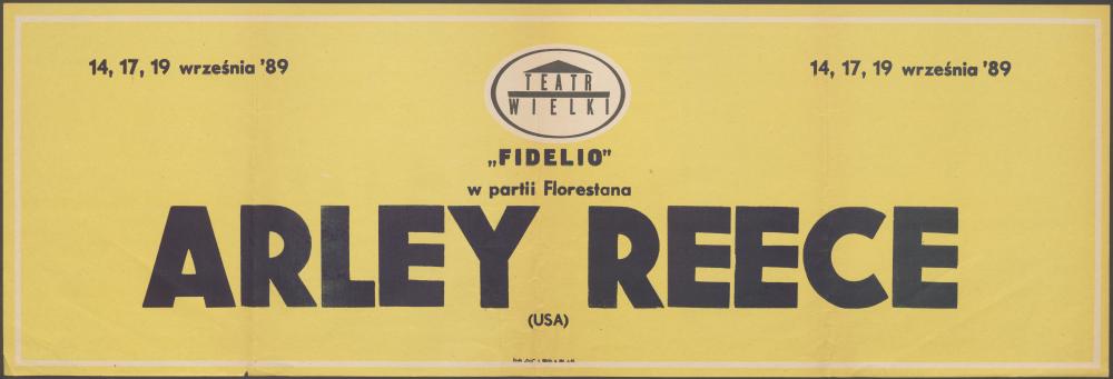 Zapowiedż występu gościnnego Arleya Reece w partii Florestana, „Fidelio” Ludwig van Beethoven