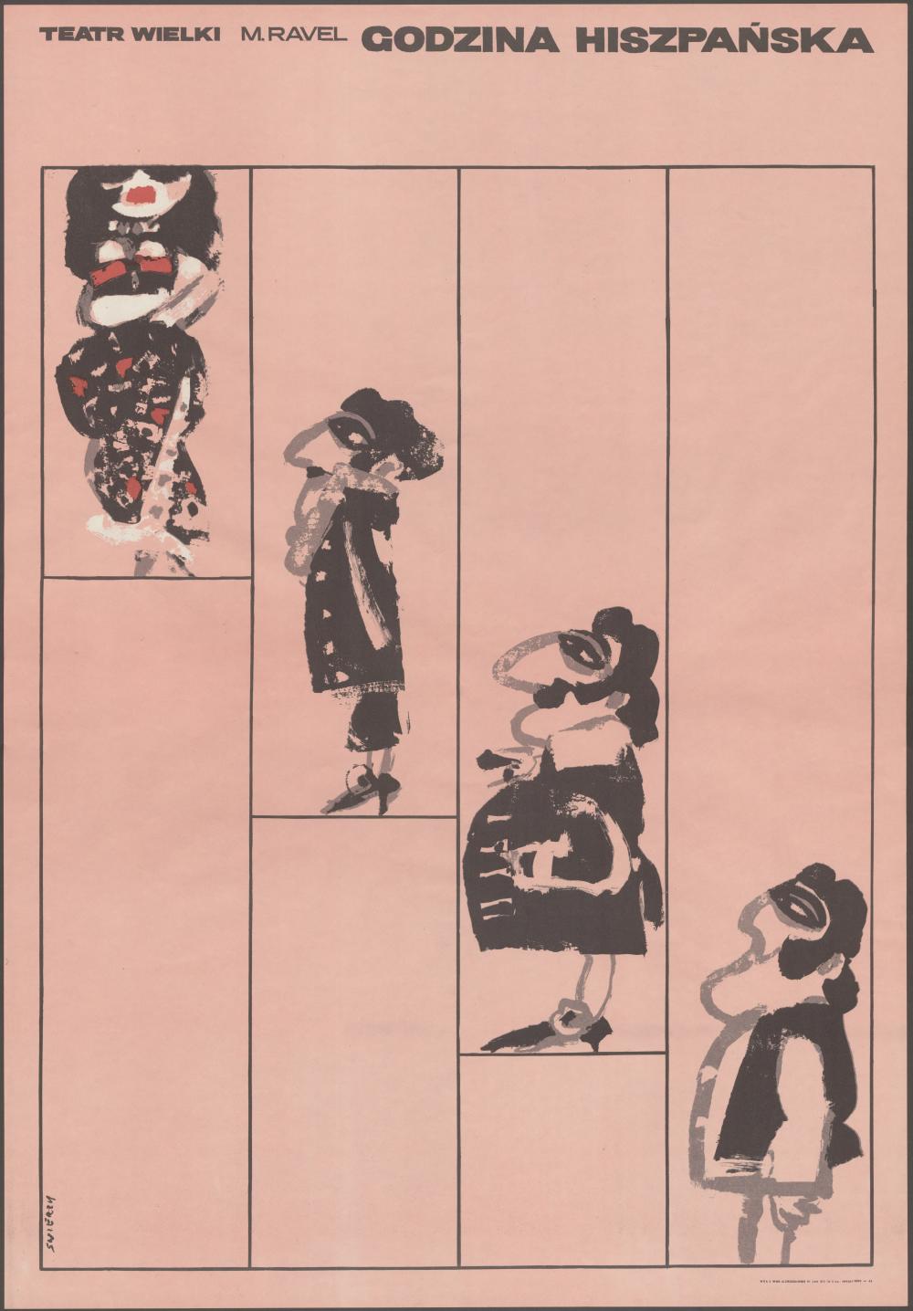 Plakat „Godzina Hiszpańska” Maurice Ravel 29-09-1966
