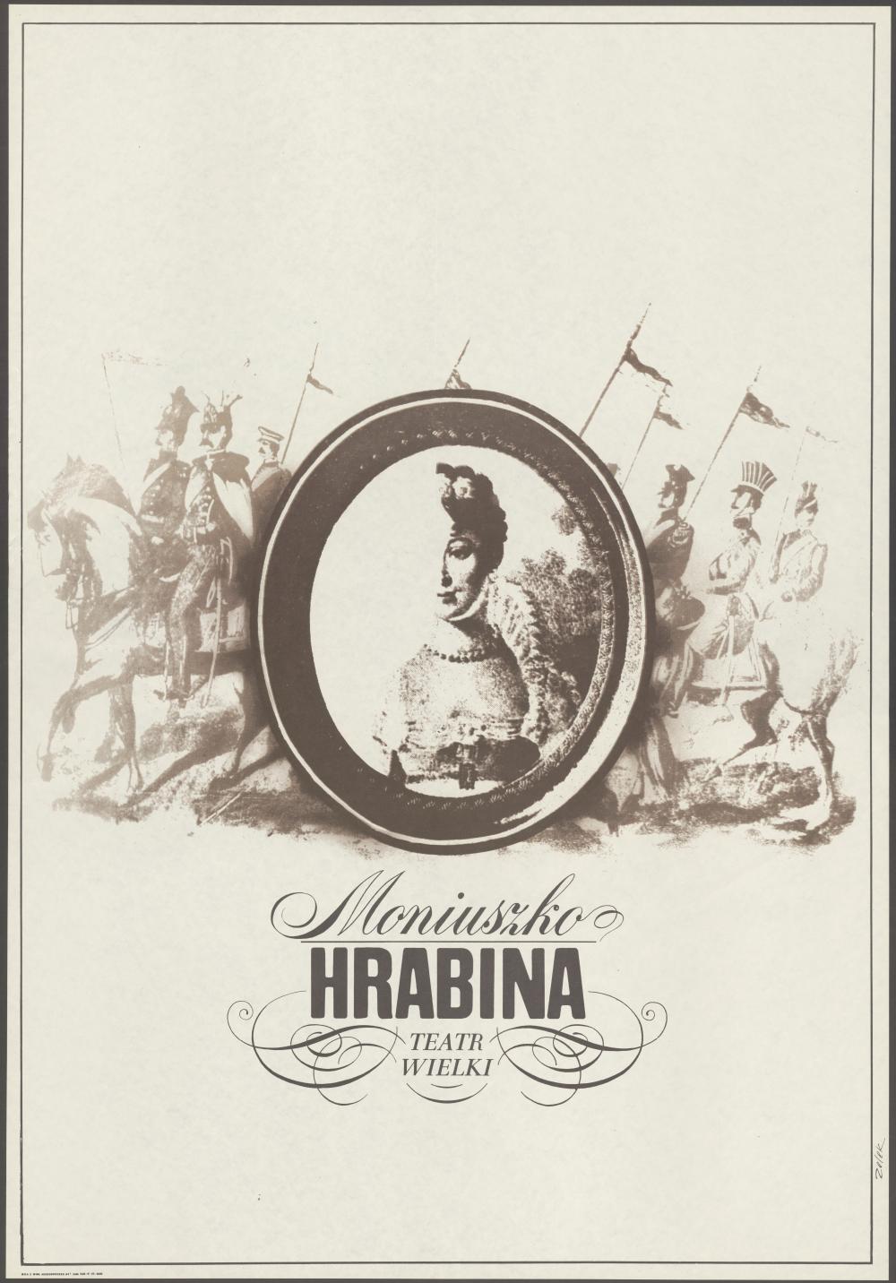 Plakat „Hrabina” Stanisław Moniuszko 18-09-1969