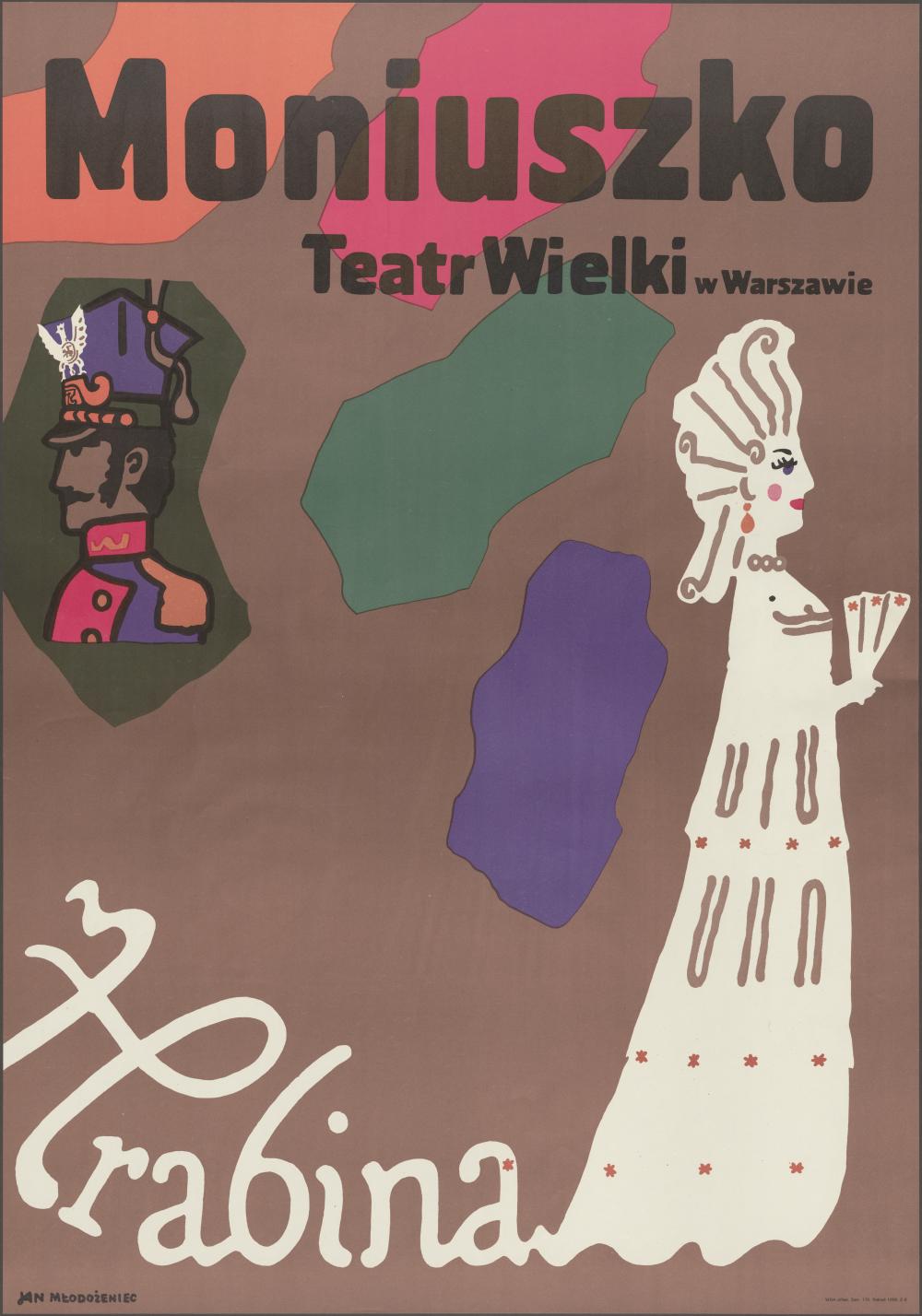 Plakat „Hrabina” Stanisław Moniuszko 26-06-1982