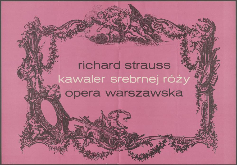 Plakat – Afisz. „Kawaler Srebnej Róży” Richard Strauss 30-12-1962